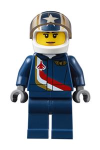 Jet Pilot Female Minifigure - Female jet pilot - air052
