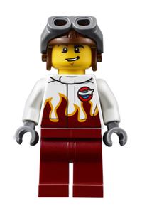 Stunt Pilot Male Minifigure - Male stunt pilot at the airport - air054