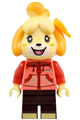 Isabelle with a coral hoodie - ani014