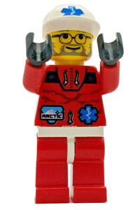 Arctic Medic Minifigure - Medic in red arctic gear - arc009