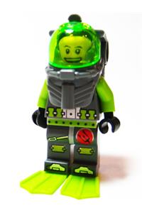 Bobby Atlantis Diver Minifigure - Atlantis Diver 2 Bobby with flippers - atl002