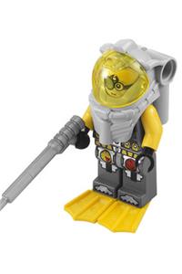 Atlantis Diver 7 Brains with yellow flippers and trans-yellow visor atl023