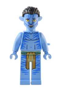 Jake Sully Minifigure - Na'vi Jake Sully with a bare chest and no face paint - avt013