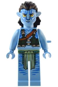 Jake Sully Minifigure - Na'vi ake Sully wearing a shoulder strap and a utility belt - avt022
