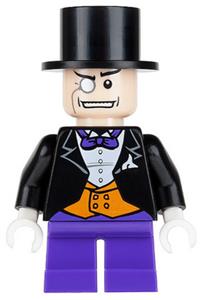 The Penguin Minifigure - The Penguin with dark purple short legs - bat010