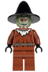 Scarecrow with glow in the dark head bat016