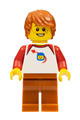 Male with white Classic Space shirt, dark orange legs, and dark orange hair - bdp042