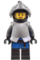 Male Black Falcon with pearl dark gray detailed legs, helmet with pointed visor, and armor - bdp103