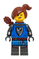 Female Black Falcon Archer with reddish brown hair, pearl dark gray detailed legs, and carrying a quiver - bdp208