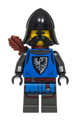 Male Black Falcon Archer with a moustache, black helmet with neck protector, pearl dark gray detailed legs, and a quiver - bdp216