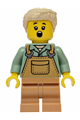 Female from Mushroom Village with tan hair, wearing medium nougat overalls over a sand green shirt and medium nougat medium legs - bdp246