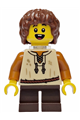 Male from Mushroom Village with reddish brown hair, tan vest, dark brown short legs, and a neck bracket - bdp247