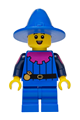 Male Mushroom Village minifigure wearing a blue mantle, medium legs, and a mushroom-shaped hat - bdp251
