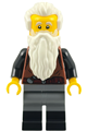 Male wolfpack with white beard and hair, wearing dark bluish gray legs with black boots - bdp276