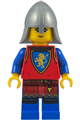 Female Lion Knight with a flat silver neck protector and a scared face - bdp278