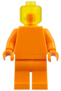 Plain Orange Torso Minifigure - Minifigure with a plain orange torso, orange legs and a trans-yellow head - bdp311