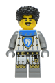Male Horse Knight with black hair - bdp356
