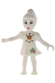 Belville Fairy - White with Flowers and Crown Pattern - belvfair07a