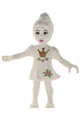 Fairy from Belville theme, white with flowers and crown pattern - belvfair07a