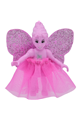 Belville Fairy - Bright Pink with Stars Pattern - With Skirt/Wings - belvfair08a