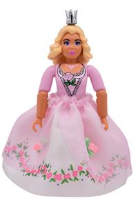 Belville Fairy - Fairy figure from the Belville theme, featuring a medium green body with a stars pattern - belvfem17