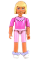 Belville Female - Pink Shorts, Dark Pink Shirt with Collar, Light Yellow Hair, Bows, Headband - belvfem21b