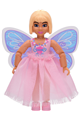 Female Belville Cherrie Blossom in pink sleeveless top, skirt, and wings - belvfem27a