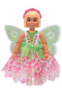 Josephine - Female Belville Josephine with a white top with laced green inset, fairy skirt, and headband - belvfem28