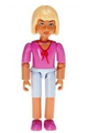 Belville Female - Light Violet Shorts, Dark Pink Shirt with String Bow, Light Yellow Hair - belvfem38