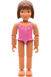 Belville Female - Dark Pink Swimsuit and Brown Hair belvfem3