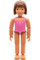 Belville Female - Dark Pink Swimsuit and Brown Hair - belvfem3