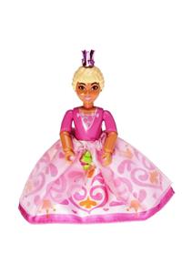 Belville Princess Vanilla - Female Belville princess with vanilla dark pink top with v-neck, pink skirt, and crown - belvfem40a
