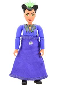 Belville Female Queen - Belville Queen with short black hair, wearing a purple top, long skirt, and tiara - belvfem41