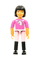 Belville Female - Dark Pink Horse Head Top, Pink Shorts, Black Boots, Black Hair, Helmet - belvfem68