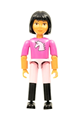 Belville Female - Dark Pink Horse Head Top, Pink Shorts, Black Boots, Black Hair, Helmet - belvfem68a