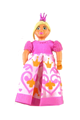 Belville Female - Girl with Bright Pink Top, Magenta Shoes and Long Light Yellow Hair, Dress, Crown - belvfem71b