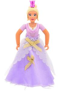 Belville Female - Queen with Sand Purple Top, Light Yellow Hair, Pink Shoes, Skirt Long, Crown belvfem77a