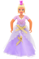 Belville Female - Queen with Sand Purple Top, Light Yellow Hair, Pink Shoes, Skirt Long, Crown - belvfem77a