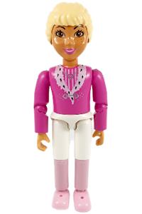 Belville Princess Vanilla - Female Belville Princess Vanilla with dark pink top, white neckline, and skirt - belvfem7