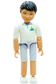 Belville Female - Medic, Light Blue Shorts, White Shirt with EMT Star of Life Pattern, Light Yellow Hair, Skirt - belvmale9