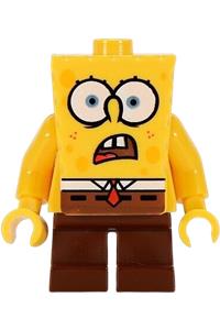 SpongeBob Minifigure - SpongeBob with shocked look - bob007