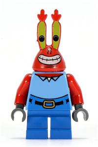 Mr. Krabs Minifigure - Mr. Krabs with large grin - bob023