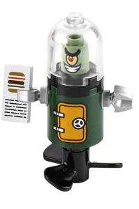 Plankton Minifigure - Plankton with domed helmet - bob027