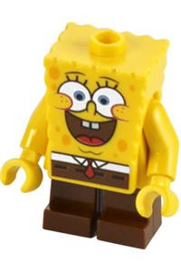 SpongeBob with large grin and black eyebrows bob028