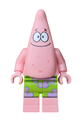 Patrick Star in warm pink with lime shorts - bob039