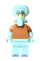 Squidward Tentacles in light aqua with a medium nougat shirt - bob041