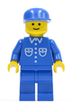 Shirt with 6 Buttons - Blue, Blue Legs, Blue Cap - but007