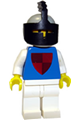 Classic - Knight, Shield Red/Blue, Light Gray Helmet and Black Visor - cas003