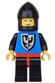 Black Falcon - Black Legs with Red Hips, Black Chin-Guard, Quiver - cas005