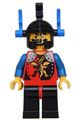 Dragon Knights - Knight 2, Black Legs with Red Hips, Black Dragon Helmet, Blue Plumes - cas015